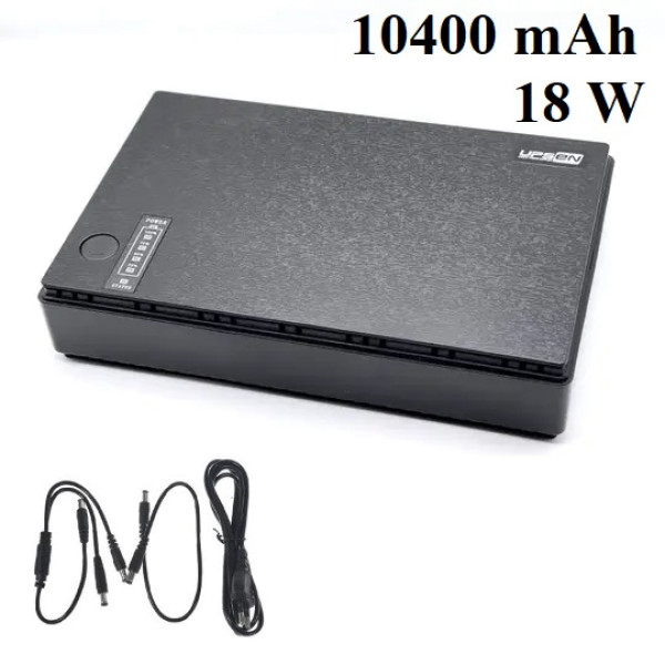UPS DC1018P 10400 mAh - джерело безперебійного живлення ДБЖ для роутера, сигналізації, камери